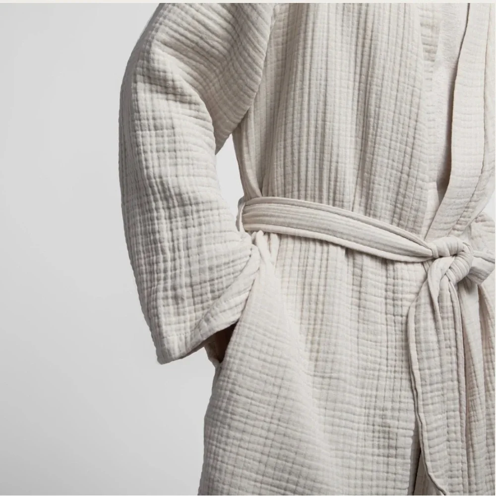 NWT Parachute Cloud Cotton Robe - Bone - Picture 3 of 6